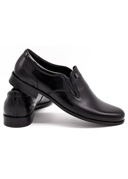 Buty męskie wizytowe wsuwane 343/27 czarne ze sklepu butyolivier w kategorii Buty eleganckie męskie - zdjęcie 162377436