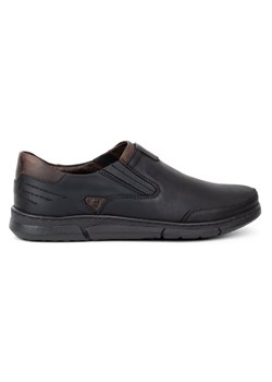 Buty męskie wsuwane wsuwane J51 czarne ze sklepu butyolivier w kategorii Półbuty męskie - zdjęcie 162379855