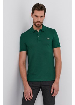 Lacoste polo bawełniane kolor zielony PH4012.-132 ze sklepu PRM w kategorii T-shirty męskie - zdjęcie 162380625