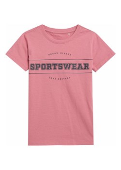 Koszulka dziewczęca 4FJAW23TTSHF0819 4F ze sklepu SPORT-SHOP.pl w kategorii Bluzki dziewczęce - zdjęcie 162383389