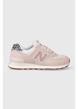 New Balance sneakersy 574 kolor różowy ze sklepu PRM w kategorii Buty sportowe damskie - zdjęcie 162390487