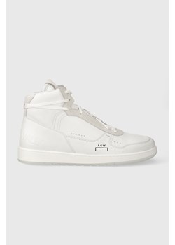 A-COLD-WALL* sneakersy skórzane LUOL HI TOP kolor biały ACWUF085B ze sklepu PRM w kategorii Buty sportowe męskie - zdjęcie 162390535