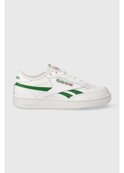 Reebok sneakersy skórzane kolor biały ze sklepu PRM w kategorii Buty sportowe męskie - zdjęcie 162390595