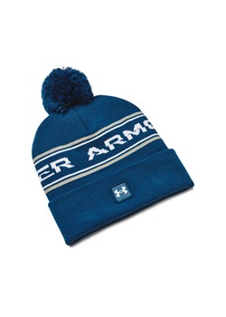 Męska czapka zimowa Under Armour UA Men's Halftime Pom Beanie - niebieska ze sklepu Sportstylestory.com w kategorii Czapki zimowe męskie - zdjęcie 162390945