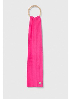 American Vintage szalik wełniany kolor różowy gładki ze sklepu ANSWEAR.com w kategorii Szaliki i chusty damskie - zdjęcie 162393408