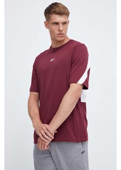 Reebok Classic t-shirt bawełniany kolor bordowy z aplikacją ze sklepu ANSWEAR.com w kategorii T-shirty męskie - zdjęcie 162393795