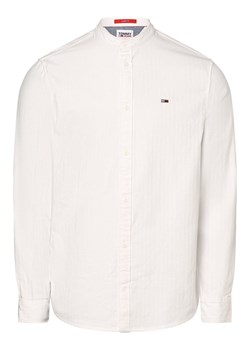 Tommy Jeans Koszula męska Mężczyźni Regular Fit Bawełna biały jednolity ze sklepu vangraaf w kategorii Koszule męskie - zdjęcie 162394355