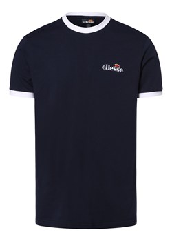 ellesse T-shirt męski Mężczyźni Bawełna granatowy jednolity ze sklepu vangraaf w kategorii T-shirty męskie - zdjęcie 162394378