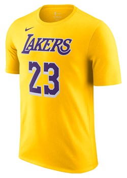 T-shirt męski Los Angeles Lakers Nike NBA - Żółty ze sklepu Nike poland w kategorii T-shirty męskie - zdjęcie 162395207