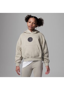 Bluza z kapturem dla dużych dzieci Jordan Paris Saint-Germain Pullover Hoodie - Brązowy ze sklepu Nike poland w kategorii Bluzy dziewczęce - zdjęcie 162395227