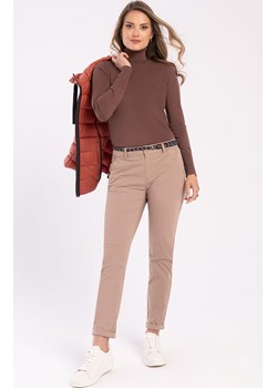 Damskie spodnie chinosy beżowe R-Jasmine, Kolor beżowy, Rozmiar S, Volcano ze sklepu Primodo w kategorii Spodnie damskie - zdjęcie 162397888