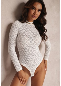 Białe Body Koronkowe Dorandros ze sklepu Renee odzież w kategorii Bluzki damskie - zdjęcie 162402107