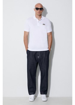 Lacoste polo bawełniane x Netflix kolor biały z aplikacją ze sklepu ANSWEAR.com w kategorii T-shirty męskie - zdjęcie 162406756
