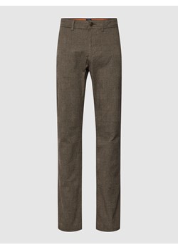 Spodnie do garnituru o kroju slim fit z lamowanymi kieszeniami z tyłu model ‘JOHN' ze sklepu Peek&Cloppenburg  w kategorii Spodnie męskie - zdjęcie 162408075