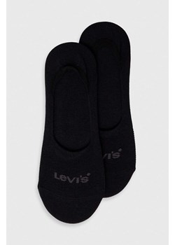 Levi&apos;s skarpetki 2-pack kolor czarny ze sklepu ANSWEAR.com w kategorii Skarpetki męskie - zdjęcie 162409705
