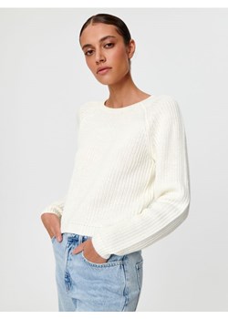 Sinsay - Sweter w prążki - kremowy ze sklepu Sinsay w kategorii Swetry damskie - zdjęcie 162410717