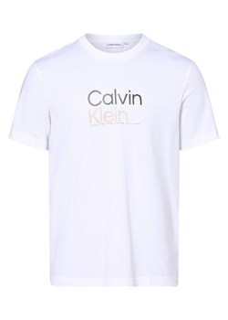Calvin Klein T-shirt męski Mężczyźni Bawełna biały nadruk ze sklepu vangraaf w kategorii T-shirty męskie - zdjęcie 162412208