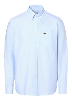 Lacoste Koszula męska Mężczyźni Regular Fit Bawełna jasnoniebieski jednolity ze sklepu vangraaf w kategorii Koszule męskie - zdjęcie 162413009