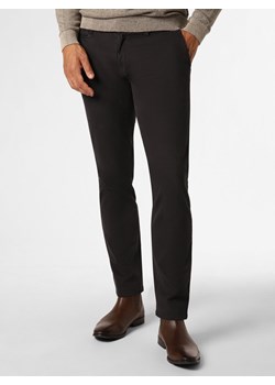 BRAX Spodnie Mężczyźni Bawełna antracytowy jednolity ze sklepu vangraaf w kategorii Spodnie męskie - zdjęcie 162413149