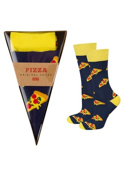Skarpetki męskie i damskie kolorowe SOXO pizza w pudełku | prezent dla mężczyzny | prezent dla kobiety ze sklepu Sklep SOXO w kategorii Skarpetki męskie - zdjęcie 162415015