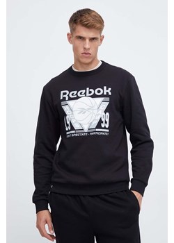 Reebok Classic bluza Basketball męska kolor czarny z nadrukiem ze sklepu ANSWEAR.com w kategorii Bluzy męskie - zdjęcie 162415158
