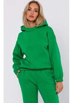 Bluza damska z kapturem soczysta zieleń M759, Kolor intensywna zieleń, Rozmiar L/XL, MOE ze sklepu Primodo w kategorii Bluzy damskie - zdjęcie 162419499