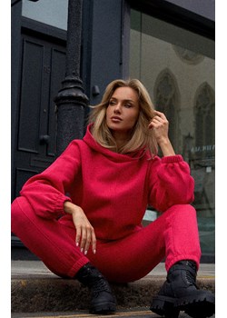 Bluza damska z kapturem malinowa M759, Kolor malinowy, Rozmiar L/XL, MOE ze sklepu Primodo w kategorii Bluzy damskie - zdjęcie 162419505