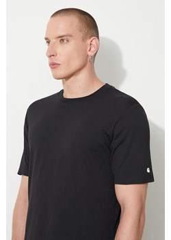 Carhartt WIP t-shirt bawełniany S/S Base T-shirt kolor czarny gładki I026264-GREYHEATHE ze sklepu PRM w kategorii T-shirty męskie - zdjęcie 162419955