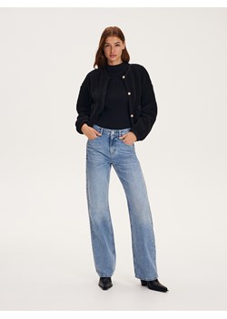 Reserved - Dzianinowa bluzka - czarny ze sklepu Reserved w kategorii Bluzki damskie - zdjęcie 162425325