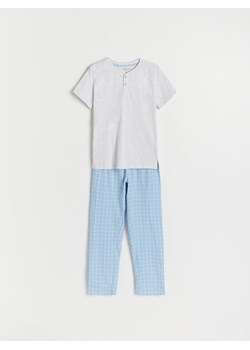Reserved - Dwuczęściowa piżama w paski - niebieski ze sklepu Reserved w kategorii Piżamy dziecięce - zdjęcie 162427179