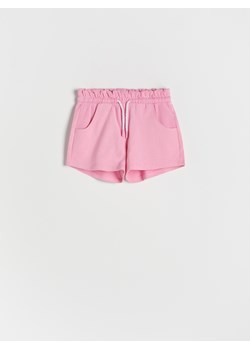 Reserved - Szorty paperbag - intensywny róż ze sklepu Reserved w kategorii Spodenki dziewczęce - zdjęcie 162427186