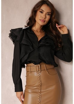 Czarna Koszula Lupi ze sklepu Renee odzież w kategorii Koszule damskie - zdjęcie 162488436