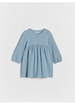 Reserved - Sukienka z długim rękawem - jasnoniebieski ze sklepu Reserved w kategorii Sukienki niemowlęce - zdjęcie 162489005