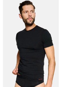 Bawełniana koszulka męska z krótkim rękawem czarna Bosco 19777, Kolor czarny, Rozmiar 2XL, Rene vilard ze sklepu Intymna w kategorii T-shirty męskie - zdjęcie 162489566