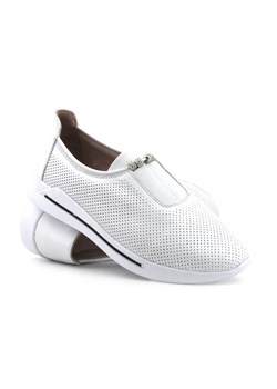 Sneakersy damskie ażurowe - VENEZIA 1345 R097, białe ze sklepu ulubioneobuwie w kategorii Buty sportowe damskie - zdjęcie 162496097
