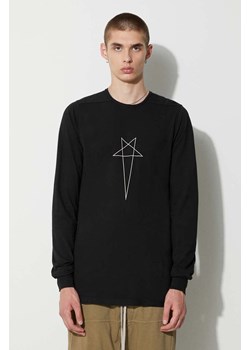 Rick Owens longsleeve bawełniany kolor czarny z nadrukiem ze sklepu PRM w kategorii T-shirty męskie - zdjęcie 162501417