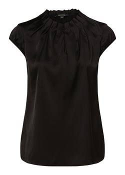 comma Bluzka damska Kobiety Sztuczne włókno czarny jednolity ze sklepu vangraaf w kategorii Bluzki damskie - zdjęcie 162502028