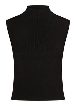 Selected Femme Dzianinowy top damski Kobiety wiskoza czarny jednolity ze sklepu vangraaf w kategorii Bluzki damskie - zdjęcie 162502029