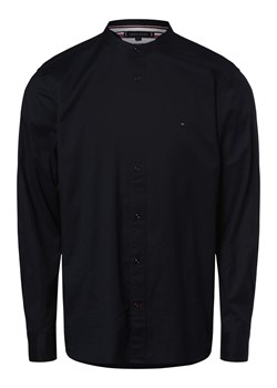 Tommy Hilfiger Koszula męska Mężczyźni Regular Fit Bawełna granatowy jednolity ze sklepu vangraaf w kategorii Koszule męskie - zdjęcie 162505075