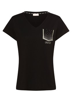 Liu Jo Collection T-shirt damski Kobiety Bawełna czarny nadruk ze sklepu vangraaf w kategorii Bluzki damskie - zdjęcie 162505118