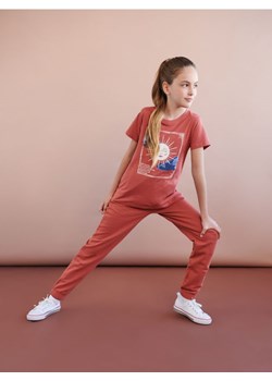Sinsay - Spodnie dresowe jogger - czerwony ze sklepu Sinsay w kategorii Spodnie dziewczęce - zdjęcie 162512867