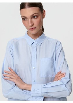 Sinsay - Koszula bawełniana - błękitny ze sklepu Sinsay w kategorii Koszule damskie - zdjęcie 162512897