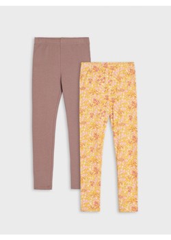 Sinsay - Legginsy 2 pack - żółty ze sklepu Sinsay w kategorii Spodnie dziewczęce - zdjęcie 162513075