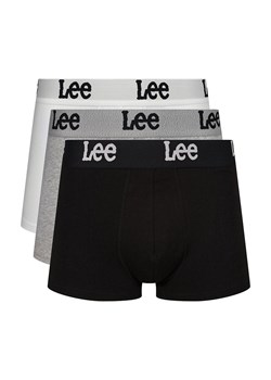 Lee 3-pack bawełniane bokserki męskie Gannon, Kolor biało-szaro-czarny, Rozmiar M, LEE ze sklepu Intymna w kategorii Majtki męskie - zdjęcie 162513365