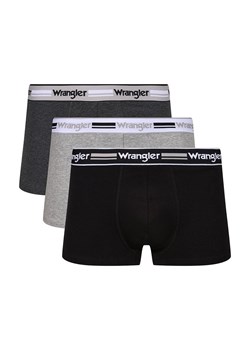 Wrangler 3-pack bawełniane bokserki męskie Benzie, Kolor biało-szaro-czarny, Rozmiar M, Wrangler ze sklepu Intymna w kategorii Majtki męskie - zdjęcie 162514895