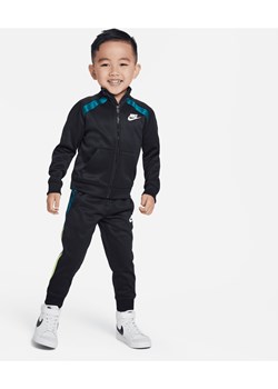 Dres dla maluchów Dri-FIT Nike Sportswear Full-Zip Taping Set - Czerń ze sklepu Nike poland w kategorii Dresy chłopięce - zdjęcie 162515017