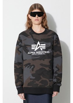 Alpha Industries bluza 178302C kolor szary 178302C-black ze sklepu PRM w kategorii Bluzy męskie - zdjęcie 162522438
