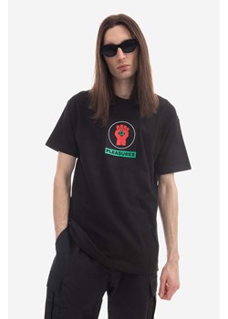 PLEASURES t-shirt bawełniany x Hunter S. Thompson Badge kolor czarny z nadrukiem P22W053-BLACK P22W053-WHITE ze sklepu PRM w kategorii T-shirty męskie - zdjęcie 162522467