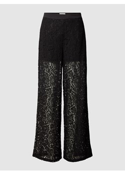 Spodnie materiałowe z półprzezroczystego materiału ze sklepu Peek&Cloppenburg  w kategorii Spodnie damskie - zdjęcie 162522675
