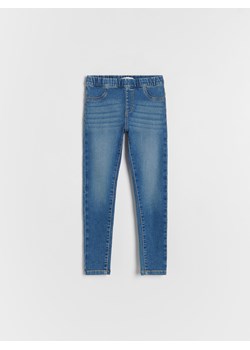 Reserved - Jeansowe legginsy - niebieski ze sklepu Reserved w kategorii Spodnie dziewczęce - zdjęcie 162525357